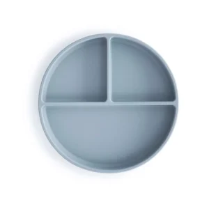Assiette à ventouse en silicone Mushie -3 compartiments