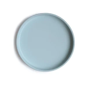 Assiette plate à ventouse Mushie en silicone