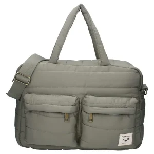Sac à langer Vert avec Matelas à Langer Matelassé Imperméable