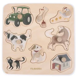 Puzzle en Bois " Â la Ferme "